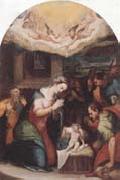 unknow artist THe adoration of  the shepherds oil painting artist